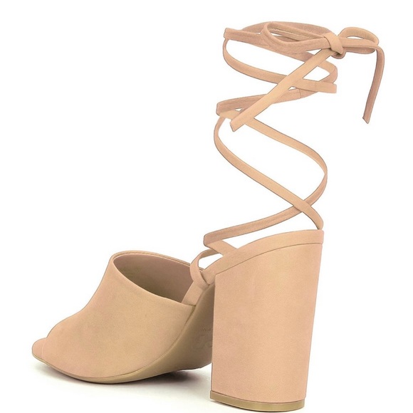 Kat-Kall Ankle Wrap Block Heel Mules - Picture 4 of 4